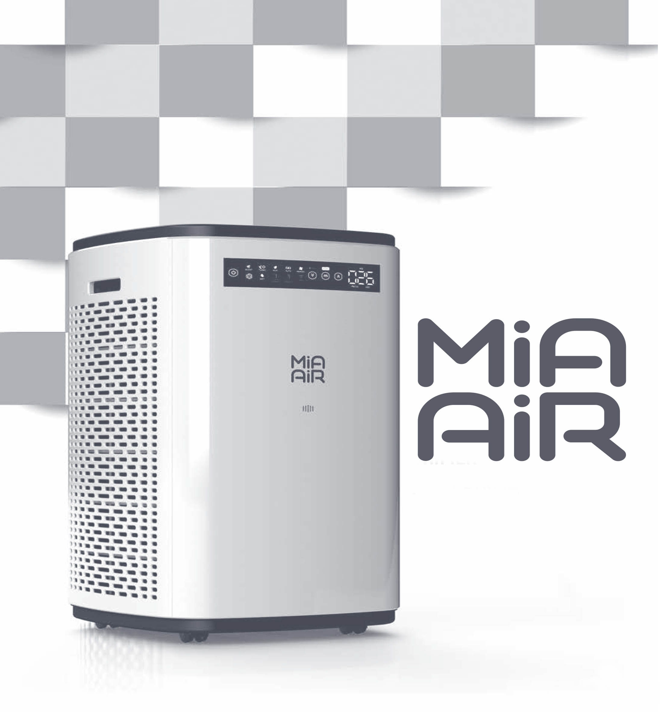 Mia air. Очиститель воздуха Mia Air Compact, антрацит.